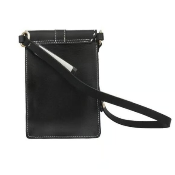 MICHAEL Michael Kors Hamilton black leather snap belt bag gold hardware NWT, S - Picture 3 of 12